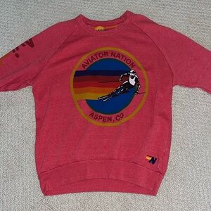 Aviator Nation red crewneck